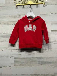 Boys Size 18-24m Gap Red Hoodie - Good Used Condition - Picture 1 of 2