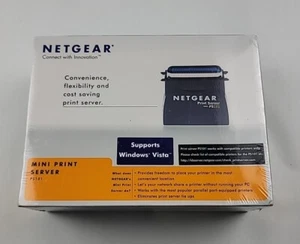 Netgear PS101 Mini Print Server Parallel Port to Ethernet for Windows Collection - Picture 1 of 6