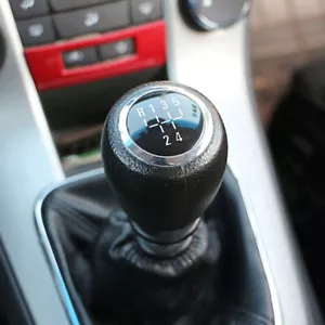 5 Speed Gear Shift Knob Plastic Fit For Holden Cruze 2009-2016 Black+Silver - Picture 1 of 8