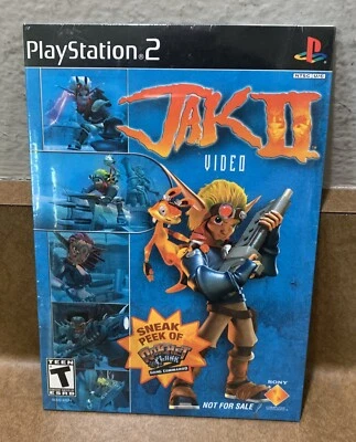 Jak II Video +  Ratchet Going Commando Demo Disc (PlayStation 2) New Sealed NFR - Image 1 of 3
