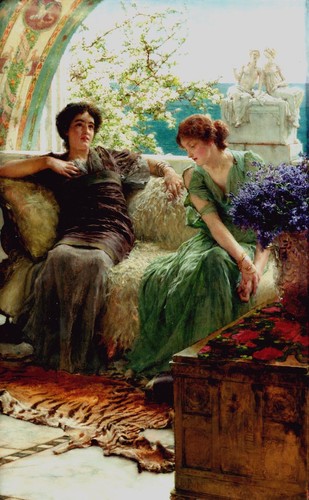 VETEMENTS Stampa artistica archivio 17"x 22" Sir Lawrence Tadema confidenze sgradite 1902