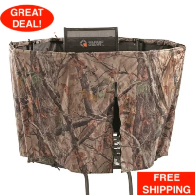 Half Hunting Blind For Tripod Durable Weather Resistant shell Zippered Entrance - Image 1 of 4
