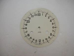 Fulton German Ships bell Clock Dial Salem Schatz Hermle 24 Hour Dial Off White - Picture 1 of 4