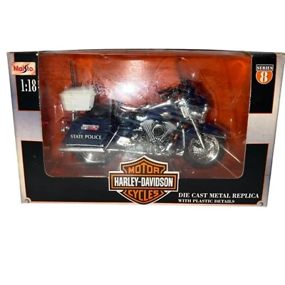 Maisto 1:18 Scale Die-Cast Harley Davidson Michigan State Police 2000 - Image 1 of 4