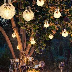 Solar Lichterkette Gartenlampe 20 LED´s Außenlampe Pavillon Beleuchtung L 280cm - Bild 1 von 9