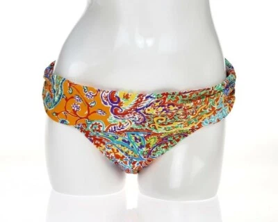 Womens LAUREN RALPH LAUREN Multicolor Shirred Hipster Bikini Bottoms Sz 10 - Image 1 of 2
