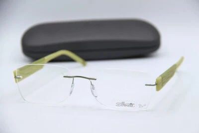 NEW SILHOUETTE SPX 4449 40 6051 GREEN GUNMETAL AUTHENTIC FRAMES SUNGLASSES 54-17 - Изображение 1 из 4