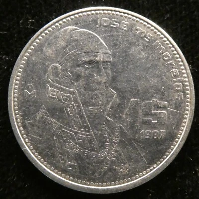 1987 Un Peso AU KM 496 (249) - Imagem 1 de 2