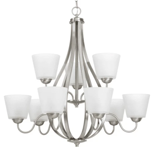 Progress Lighting  P4747-09  Arden 9 Light 31" Wide Chandelier - Brushed Nickel - Image 1 of 1
