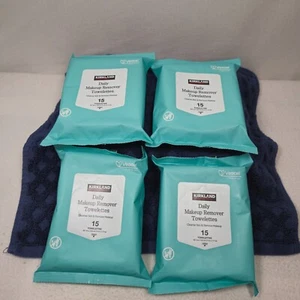 Kirkland Signature Daily Makeup Remover Towelettes 15 count x 4 - Picture 1 of 3