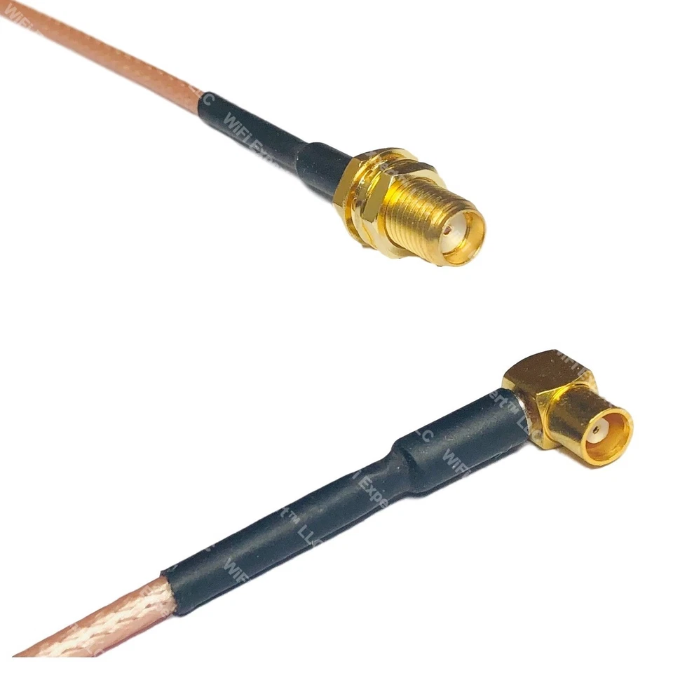 RG316 SMA FEMALE to MCX FEMALE ANGLE RF Cable Rapid-SHIP LOT - Image 1 of 1