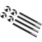 8pc Pipes Radiator Pipe Covers Sleeve 15mm Collars-Cut Fit Bathroom Chrome Effec