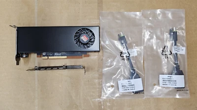 OPEN BOX 2GB PNY 0W6F74 AMD Radeon E9173 Graphics Card + Bracket+Adapters+Box - Image 1 of 4