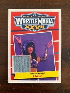2012 Topps Heritage WWE Wrestlemania XXVII Mat Relics #NNO Layla - Picture 1 of 2