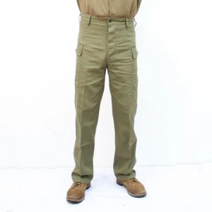 Replica US Army HBT Trousers. 1943 Pattern OD 7 Green by Kay Canvas AG1383 - Picture 1 of 7