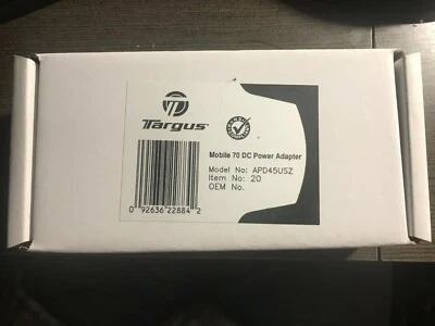 Adaptador de CC automático/aire móvil Targus APD45USZ de 70 W para Dell Precision: M20, M60, M65 Foto 1 de 2