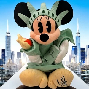 Minnie Mouse Statue Of Liberty Plush New York Disney Store Stuffed Toy 12" - Picture 1 of 13