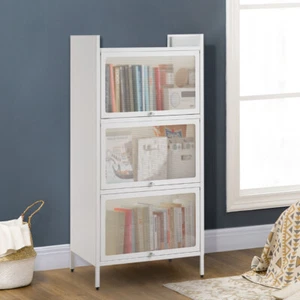 3/4 Shelf Bookshelf Standing Storage Cabinet Bookcase Cupboard Display Unit NEW - Picture 1 of 35