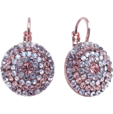 Mariana Dancing in the Moonlight Rose Gold Champagne Pave Earrings 1160 NWT - Image 1 of 3