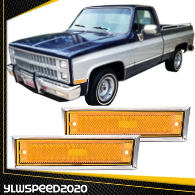 Side Marker Light Fit For 1981-1991 Chevy GMC C/K 10 Truck Suburban Blazer Jimmy - Image 1 of 4