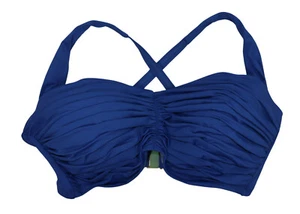 Bleu by Rod Beattie 34DD Underwire Shirred Molded Cups Swimwear Bikini Top NWT - Picture 1 of 2