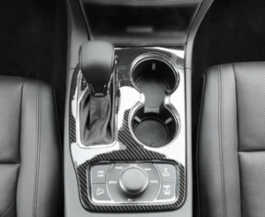 Gear Shift Panel Box Cover Trim For 2014-2021 Jeep Grand Cherokee Carbon Fiber - Picture 1 of 2