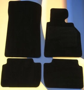 Alfombrillas coche bmw serie 1 cupé e82 2007-2011 cola negro + 2 x almohadillas - Imagen 1 de 7