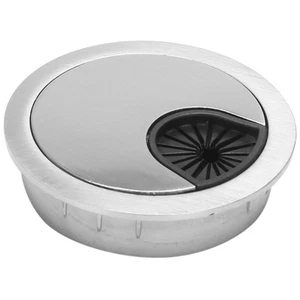 PC Computer Stainless Steel Outer Diameter 50mm Desk Grommet Cable Hole2228 - Afbeelding 1 van 9