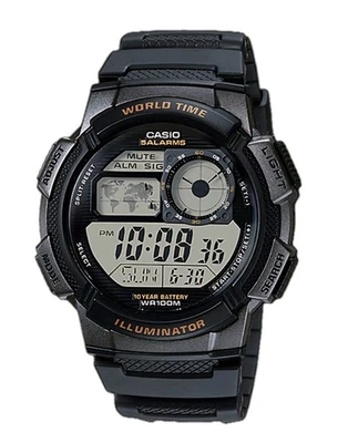 CASIO Orologio Uomo AE1000W1AVEF Digitale Sportivo Quartz LED Mondiale Impermeab - Immagine 1 di 4