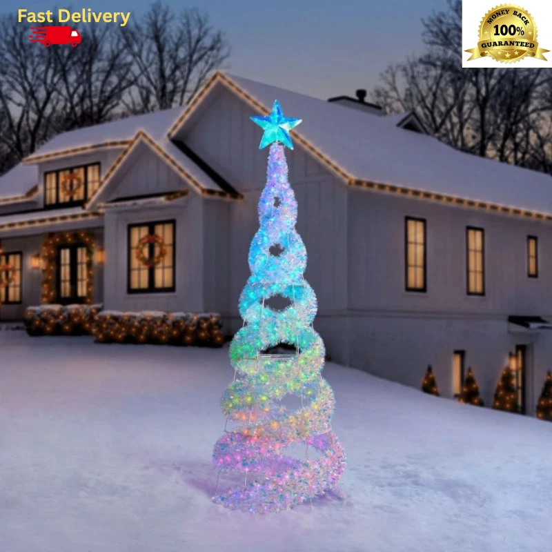 Paquete De 6 Luces Solares De Estaca De Jardín De Navidad Co