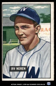 1951 Bowman #241 IRV Noren Washington Senators EX-MT - Bild 1 von 2
