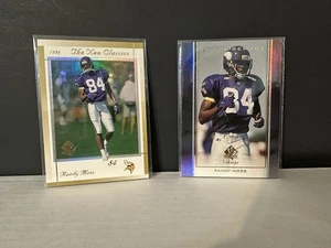 Randy Moss 2X LOT 1999 SP inserts  Supremacy #10 The New Classics #6 FREE SHIP - Picture 1 of 1
