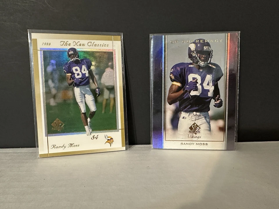 Randy Moss 2X LOT 1999 SP inserts  Supremacy #10 The New Classics #6 FREE SHIP - Image 1 of 1