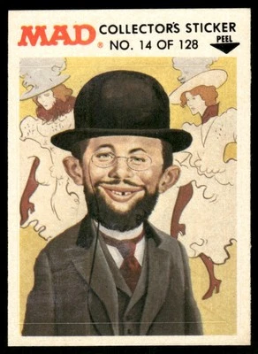 1983 MAD Magazine Collectors Sticker Fleer Alfred E Neuman VTG #14 - Image 1 of 2