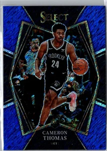 2021-22 Panini Select Cameron Thomas Blue Shimmer Rookie #126 NBA Nets NM+ - Picture 1 of 2