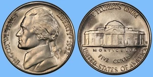 1952 S Jefferson Nickel ~ Stempelglanz Juwel Stempelglanz ~ 5c US Münze ~ - Bild 1 von 1