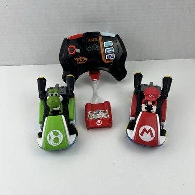 Hot Wheels Ai Mario Kart Smart Cars Mario & Yoshi Complete Set - Image 1 of 4