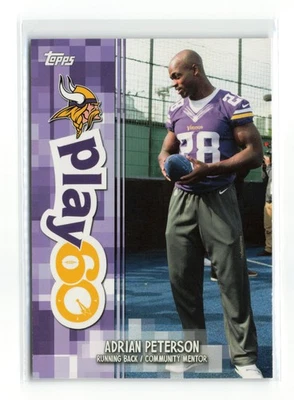 2014 TOPPS ADRIAN PETERSON VIKINGS PLAY 60 - Image 1 of 2