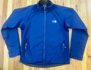The North Face Summit Series Men's L Apex Stretch Softshell Jacket Blue VGUC - Picture 1 of 8
