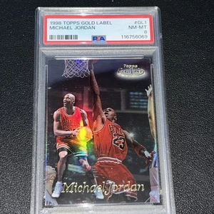 1998-99 Topps Gold Label Michael Jordan GL1 PSA 8 - Picture 1 of 8
