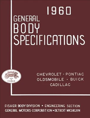 1960 Fisher Cuerpo Especificación Montaje Manual Buick Cadillac Chevy Olds - Imagen 1 de 4
