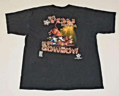Vintage T-Shirt Gildan Size XL Y2K Total Impact PBR So You Wanna Be Cowboy 2004 - Image 1 of 4
