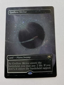 Godless Shrine (Borderless) (Galaxy Foil) NM Foil Unfinity MTG -- S2G -- - Picture 1 of 3