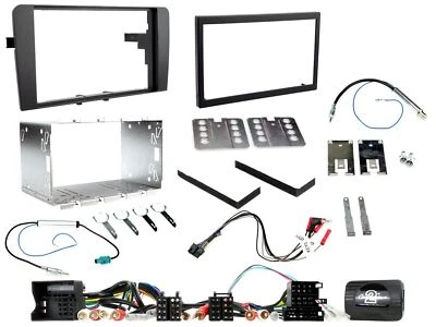 Double Din Stereo Fitting Kit + Steering Controls to fit Audi A3 2003-12 - Image 1 of 4