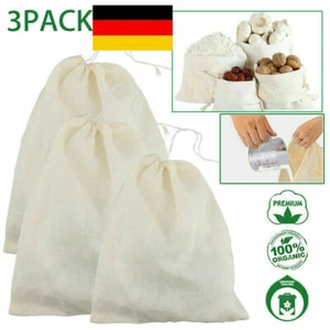 3 Stücke Käsetuch Passiertuch Sieb Filter Cloth Wiederverwendbar Nussmilchbeutel - Bild 1 von 13