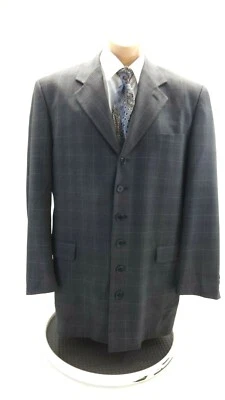 ABRIGO TRAJE LANA GRIS HOMBRE RASPINNI TALLA 42R Foto 1 de 4