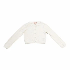 EUC Ruby & Bloom Girls Size 4 White Hearts Cardigan Button Down Sweater - Picture 1 of 1