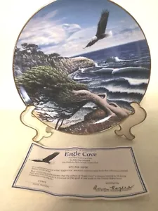 Danbury Mint Sammelteller Eagle Cove Porzellan signiert Wild Life - Bild 1 von 7