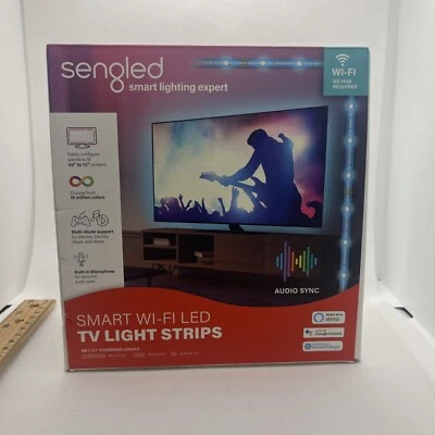 Sengled - Tira de luz de TV Smart WiFi LED multicolor (4M) - Multicolor con AUDIO NUEVO Foto 1 de 4