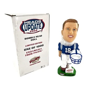 Peyton Manning Indi Colts Heads Up 2002 Limited Edition 1000 Pacific Bobblehead - Picture 1 of 15